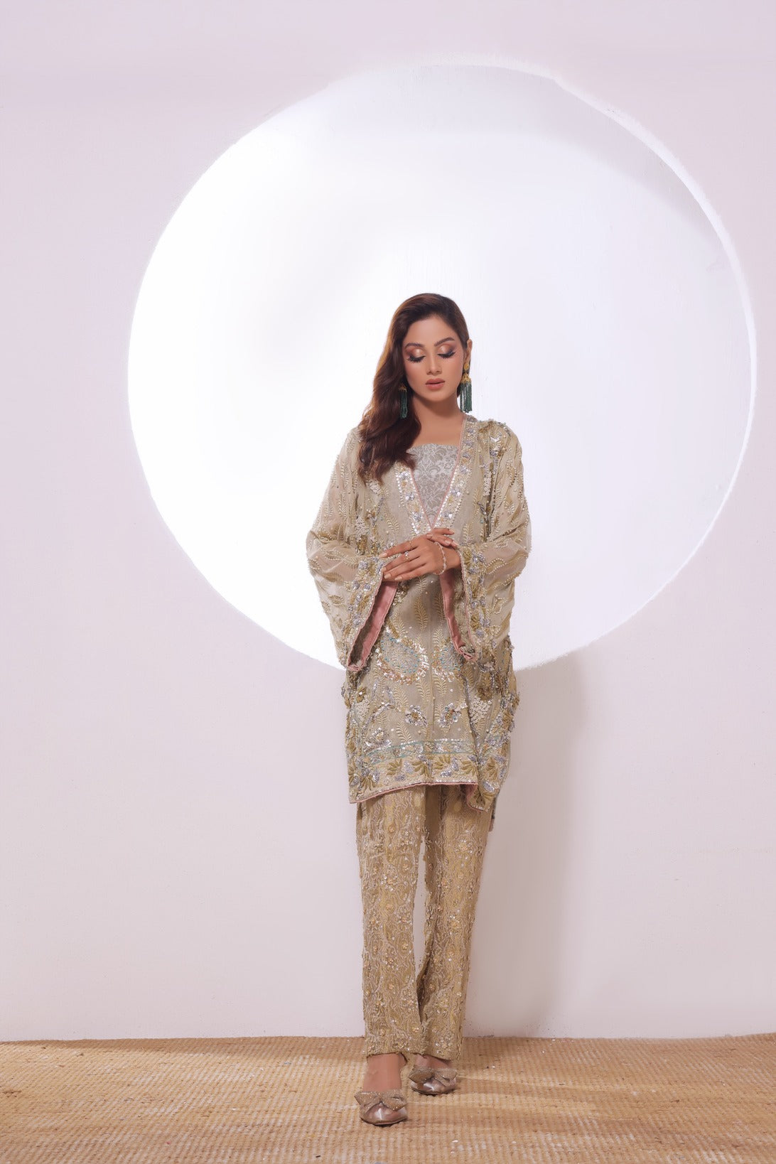 Ganga jamni mint green