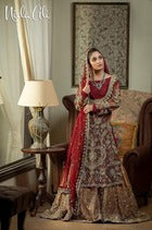 Deep red with lengha